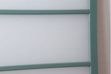 アンティーク　背が高いペイントガラス戸