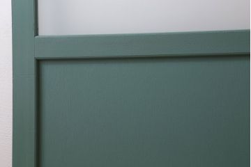 アンティーク　背が高いペイントガラス戸