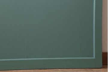 アンティーク　背が高いペイントガラス戸