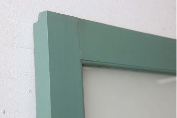 アンティーク　背が高いペイントガラス戸