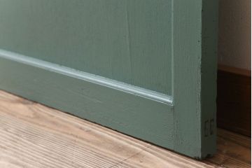 アンティーク　背が高いペイントガラス戸