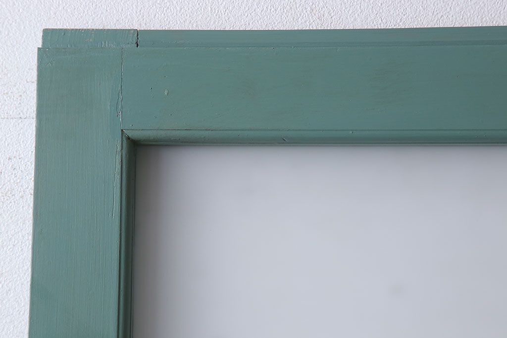 アンティーク　背が高いペイントガラス戸