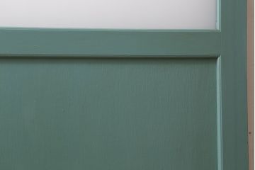 アンティーク　背が高いペイントガラス戸