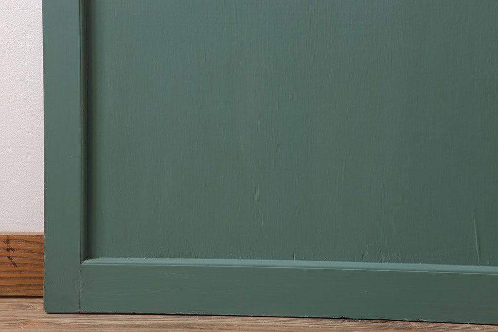 アンティーク　背が高いペイントガラス戸