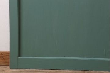 アンティーク　背が高いペイントガラス戸