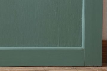 アンティーク　背が高いペイントガラス戸