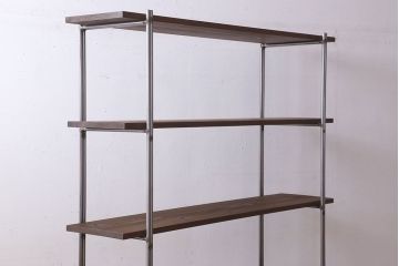 ラフジュオリジナル アイアンの薄型飾り棚【小】(陳列棚・アイアンラック)(3)