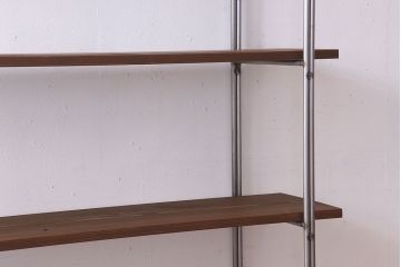 ラフジュオリジナル アイアンの薄型飾り棚【小】(陳列棚・アイアンラック)(3)