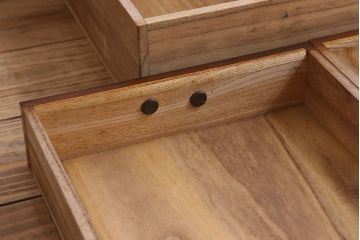 アンティーク家具　槐(エンジュ)材　和製アンティーク　色ガラス　高級品　脚付き　五段重ね収納棚