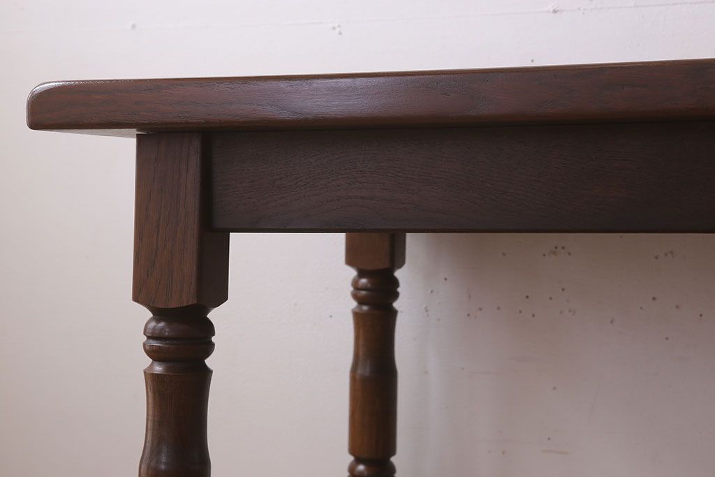 中古　オーク　無垢材　ダイニングテーブル