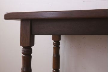 中古　オーク　無垢材　ダイニングテーブル