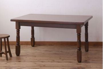 中古　オーク　無垢材　ダイニングテーブル