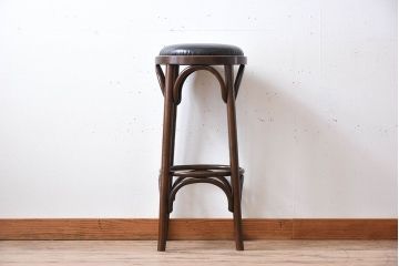 ヴィンテージ家具　イギリスビンテージ　ベントウッドハイスツール(1)