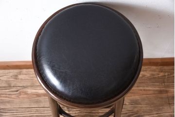 ヴィンテージ家具　イギリスビンテージ　ベントウッドハイスツール(1)