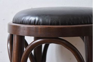 ヴィンテージ家具　イギリスビンテージ　ベントウッドハイスツール(1)