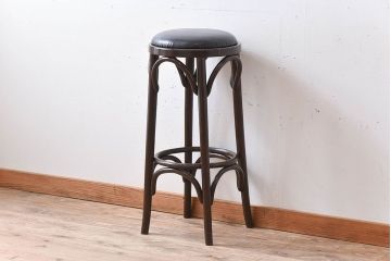 ヴィンテージ家具　イギリスビンテージ　ベントウッドハイスツール(2)