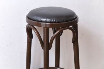 ヴィンテージ家具　イギリスビンテージ　ベントウッドハイスツール(2)