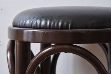 ヴィンテージ家具　イギリスビンテージ　ベントウッドハイスツール(2)