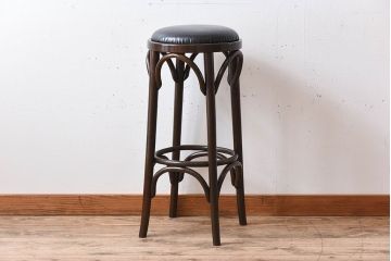 ヴィンテージ家具　イギリスビンテージ　ベントウッドハイスツール(2)