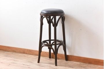 ヴィンテージ家具　イギリスビンテージ　ベントウッドハイスツール(3)