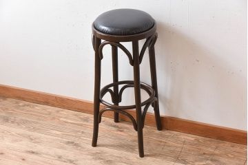 ヴィンテージ家具　イギリスビンテージ　ベントウッドハイスツール(3)