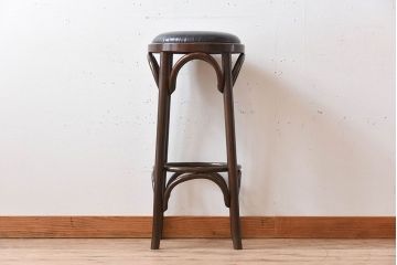 ヴィンテージ家具　イギリス製　ベントウッド　ビンテージハイスツール