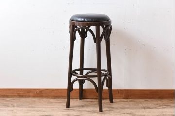 ヴィンテージ家具　イギリス製　ベントウッド　ビンテージハイスツール