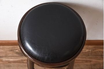 ヴィンテージ家具　イギリス製　ベントウッド　ビンテージハイスツール