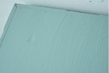 アンティーク家具　オリーブグリーンペイントの小さな収納棚