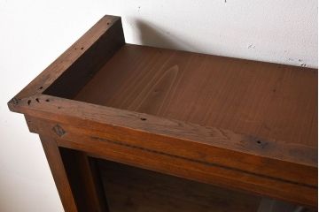 アンティーク家具　大正ロマン　象嵌入り!栓材製重ね収納棚