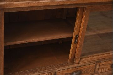 アンティーク家具　大正ロマン　象嵌入り!栓材製重ね収納棚