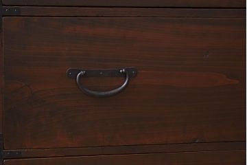 アンティーク家具　前面檜材　シンプルなアンティーク衣装箪笥(チェスト)