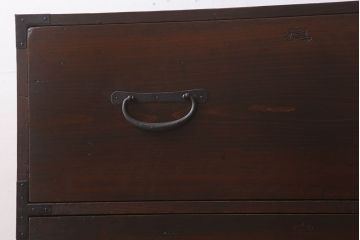 アンティーク家具　前面檜材　シンプルなアンティーク衣装箪笥