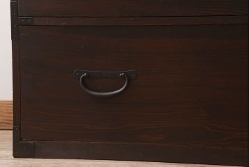 アンティーク家具　前面檜材　シンプルなアンティーク衣装箪笥