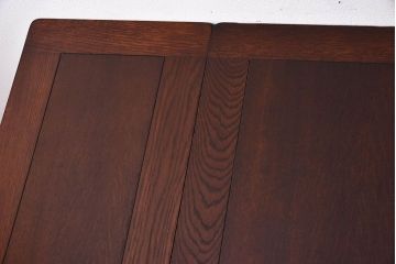 ヴィンテージ家具　イギリスビンテージ　オーク材!ブルボーズレッグのエクステンションダイニングテーブル