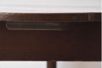 アンティーク家具　栗材!古い木製のラウンドテーブル