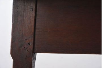 アンティーク家具　栗材!古い木製のラウンドテーブル