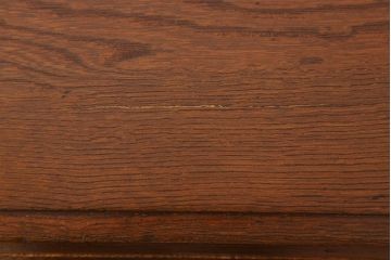 アンティーク家具　古い栓材製のシンプルなアンティーク薄型片袖机