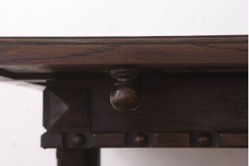 アンティーク家具　イギリスアンティーク　オーク材製ドローリーフテーブル