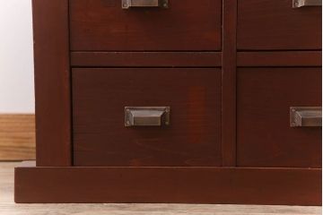 アンティーク家具　和製アンティーク　檜材製　古い木製の薬箪笥