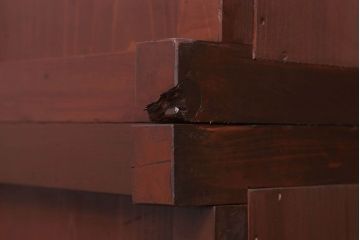 アンティーク家具　和製アンティーク　檜材製　古い木製の薬箪笥