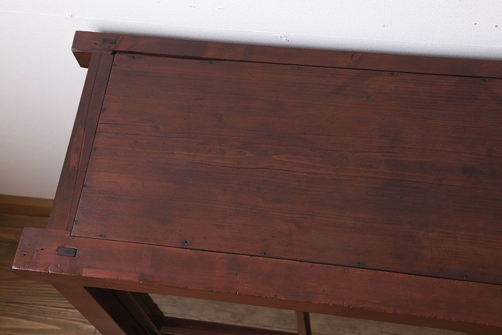 アンティーク家具　和製アンティーク　檜材製　古い木製の薬箪笥