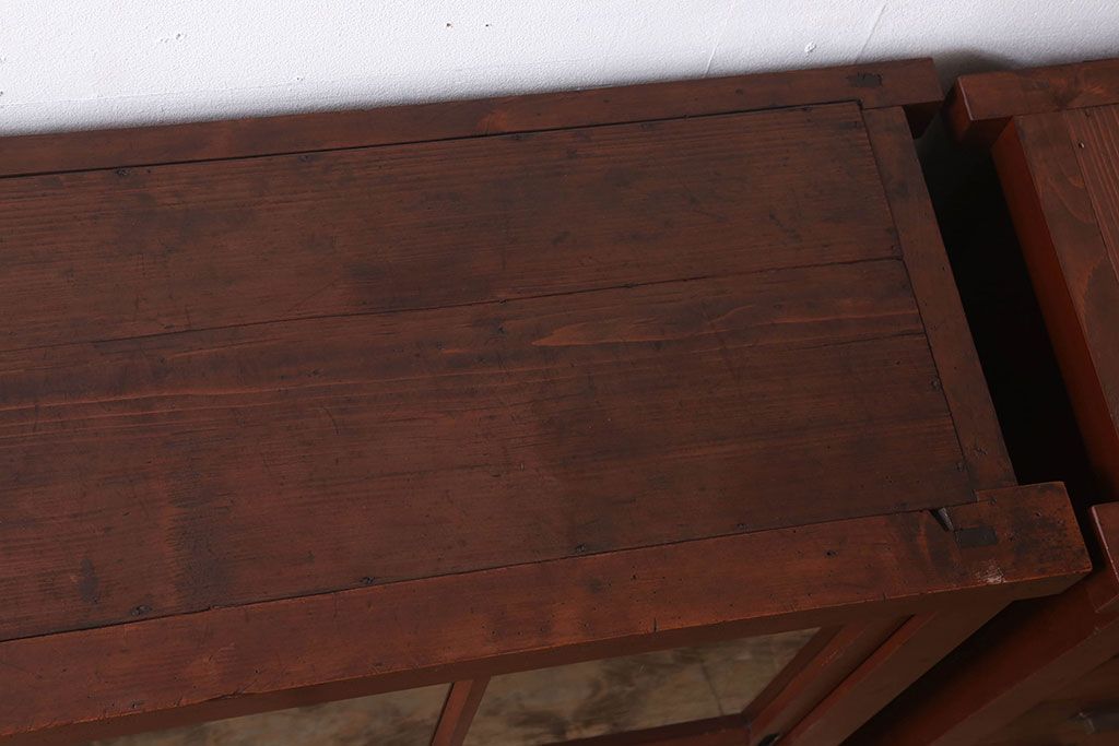 アンティーク家具　和製アンティーク　檜材製　古い木製の薬箪笥