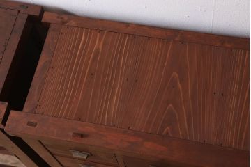 アンティーク家具　和製アンティーク　檜材製　古い木製の薬箪笥