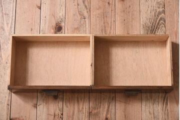 レトロ家具　昭和レトロ　飾り棚付き!アンティーク収納棚