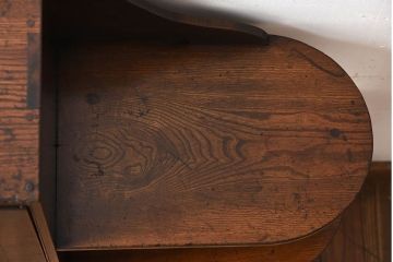 レトロ家具　昭和レトロ　飾り棚付き!アンティーク収納棚