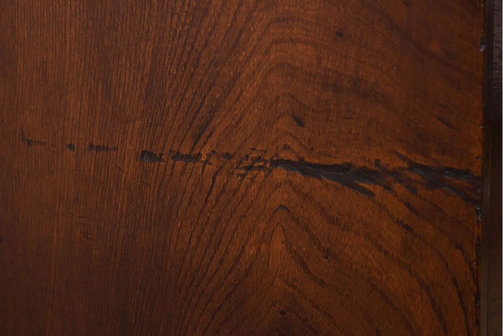 レトロ家具　昭和レトロ　飾り棚付き!アンティーク収納棚