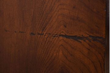 レトロ家具　昭和レトロ　飾り棚付き!アンティーク収納棚