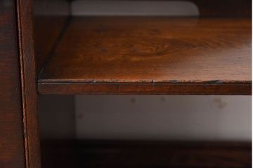 レトロ家具　昭和レトロ　飾り棚付き!アンティーク収納棚