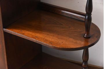 レトロ家具　昭和レトロ　飾り棚付き!アンティーク収納棚